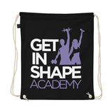 Organic cotton drawstring bag Get in Shape Academy