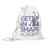 Organic cotton drawstring bag Get in Shape Academy